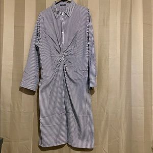 EUC knotted shirtdress